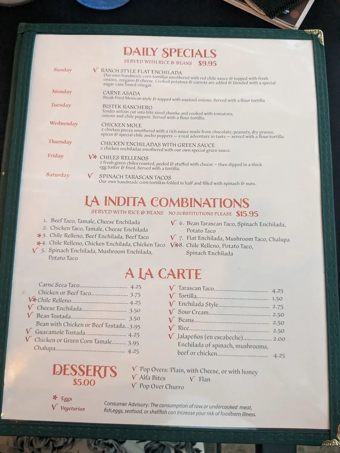 Menu 4