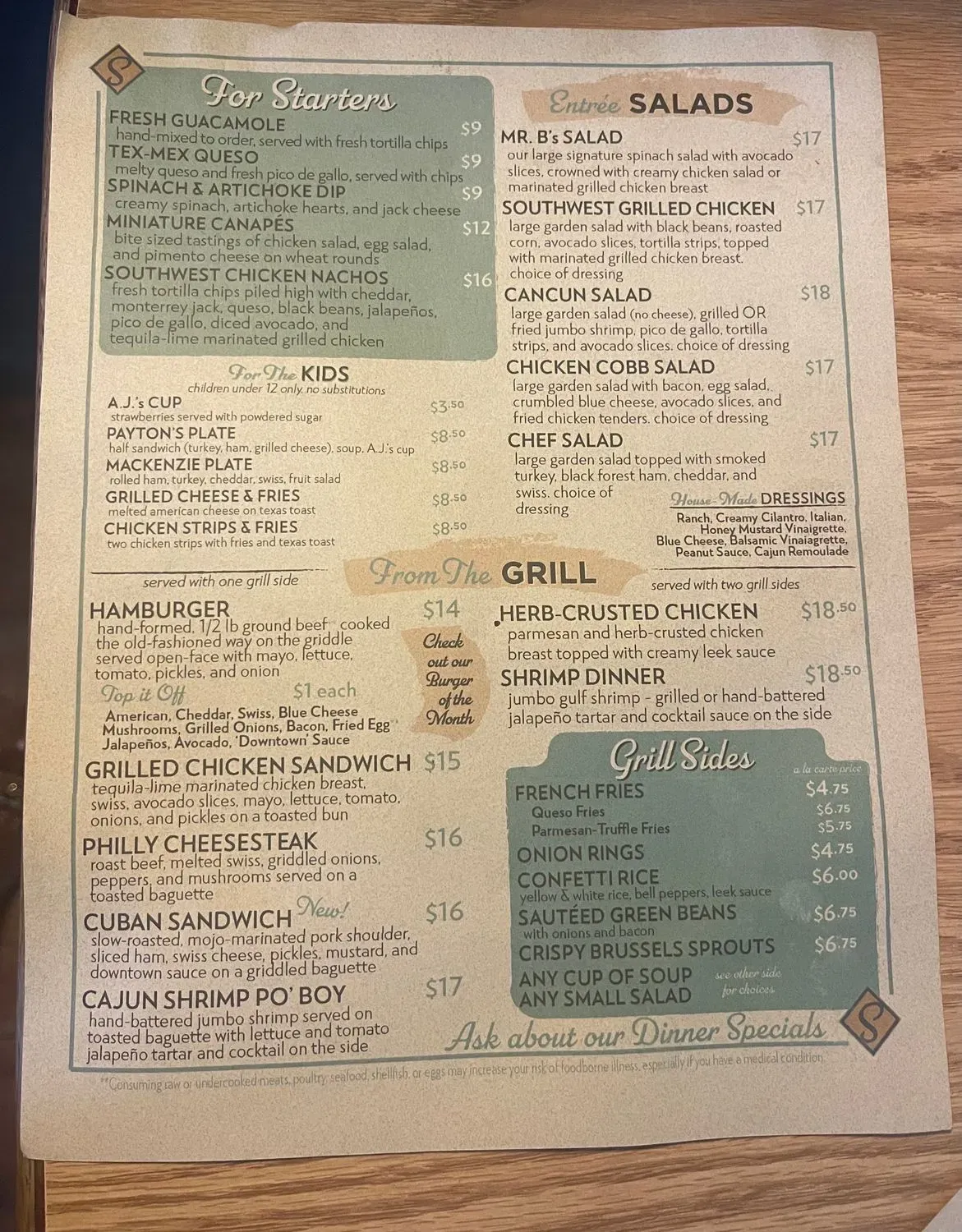 Menu 5