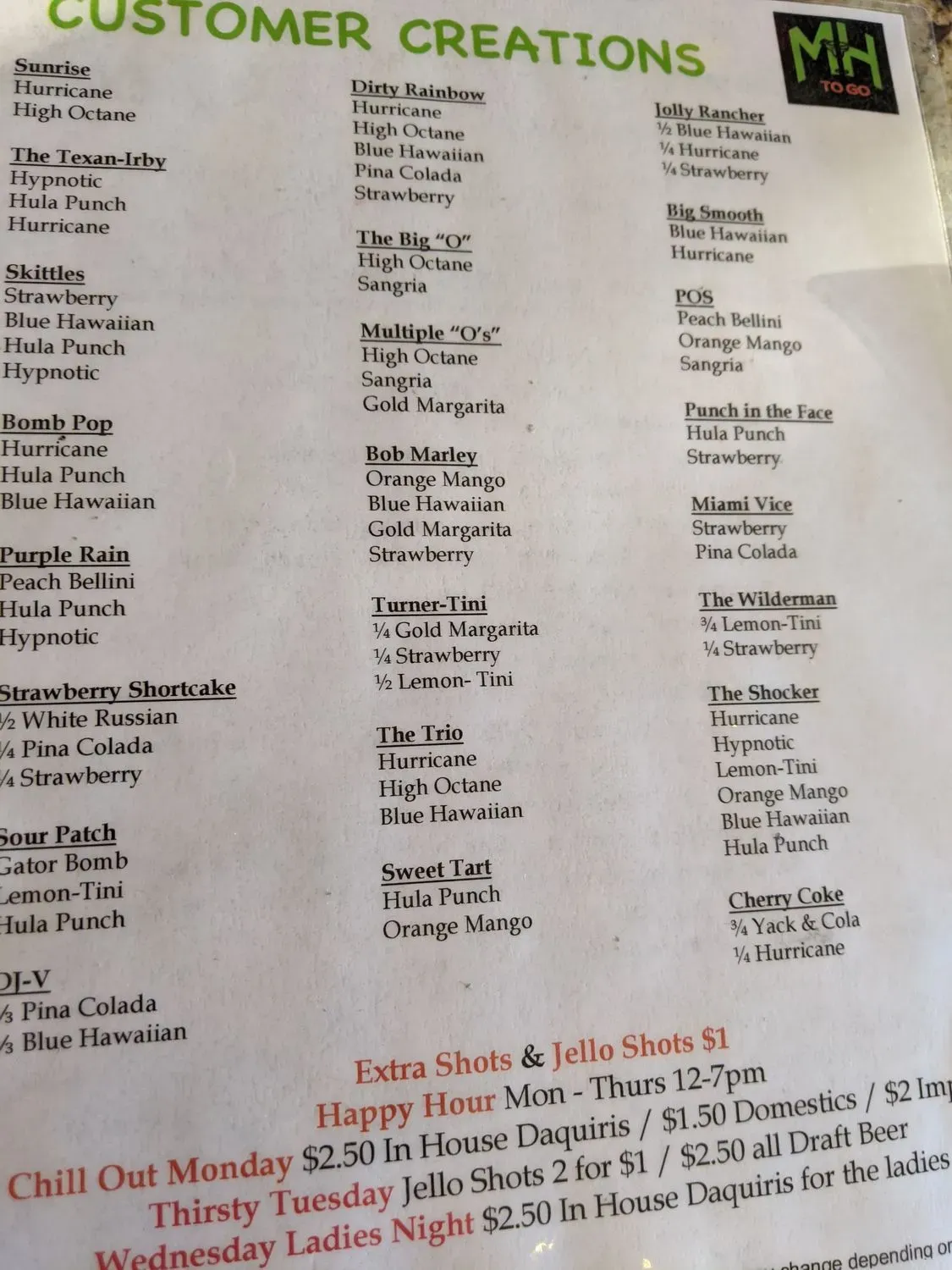 Menu 2