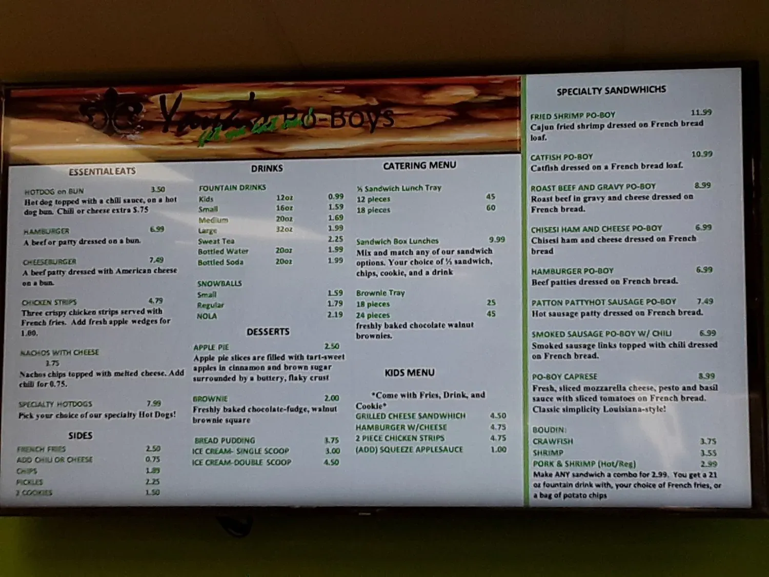 Menu 1