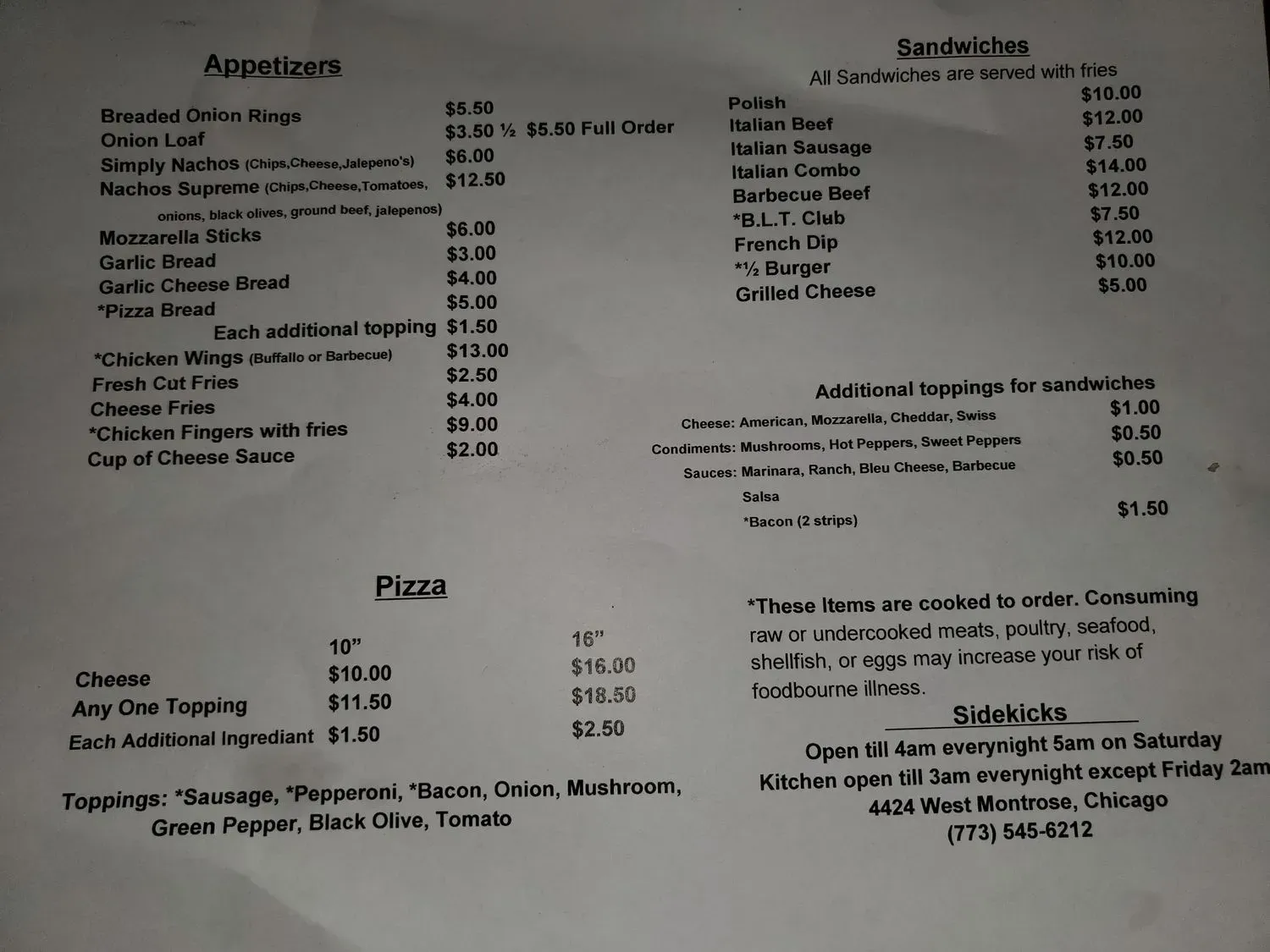 Menu 1