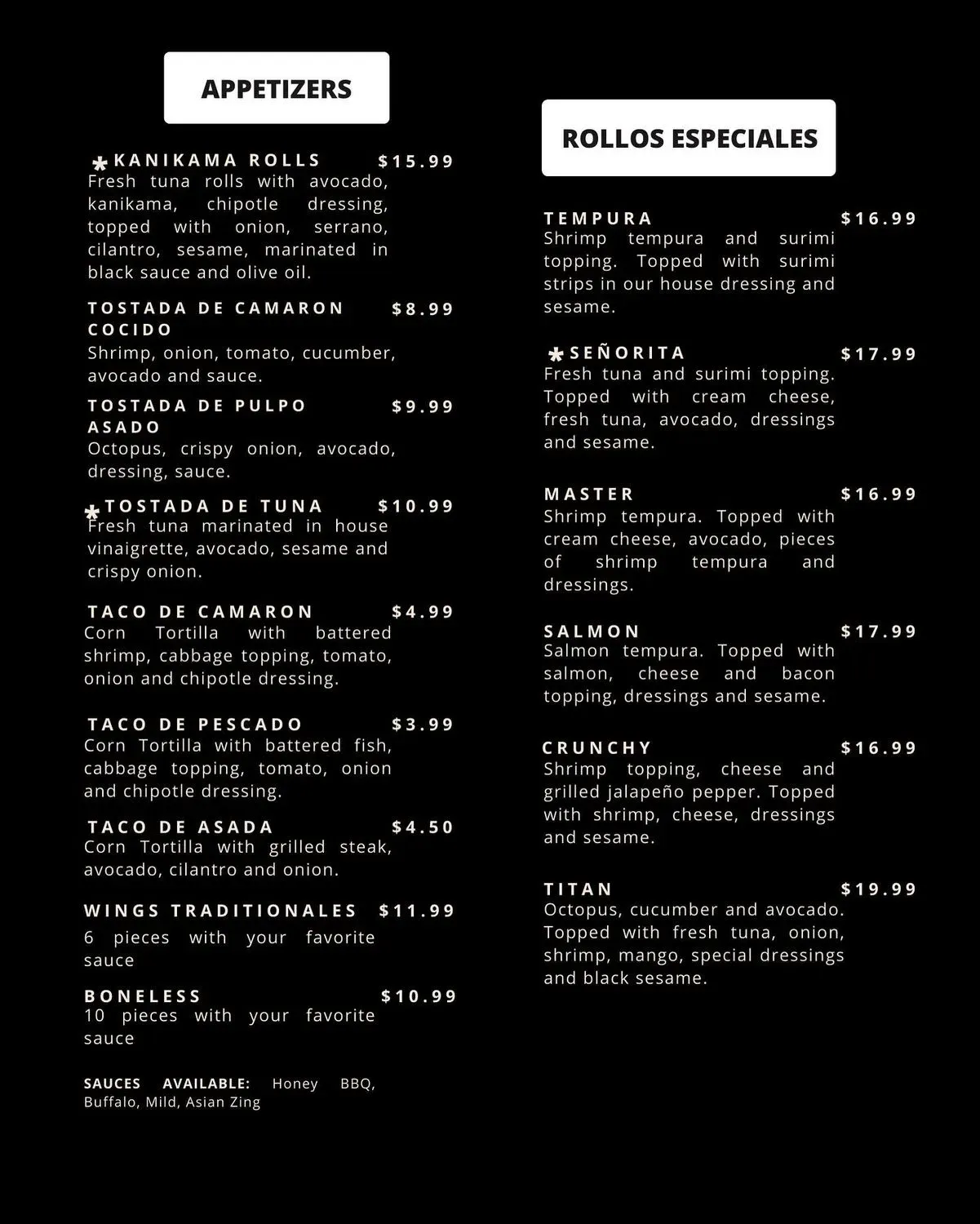 Menu 2