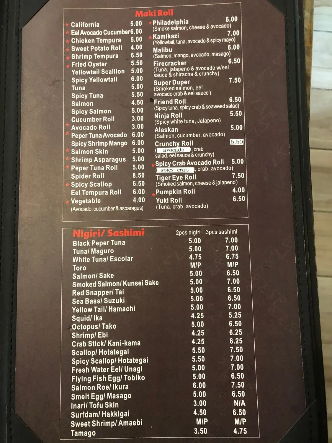 Menu 2