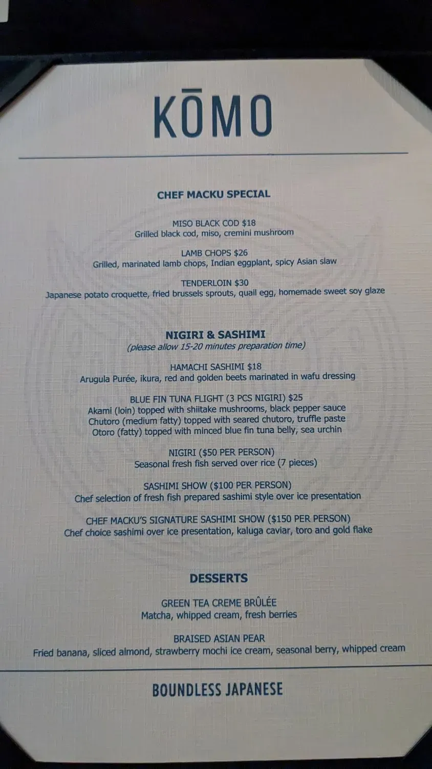 Menu 2