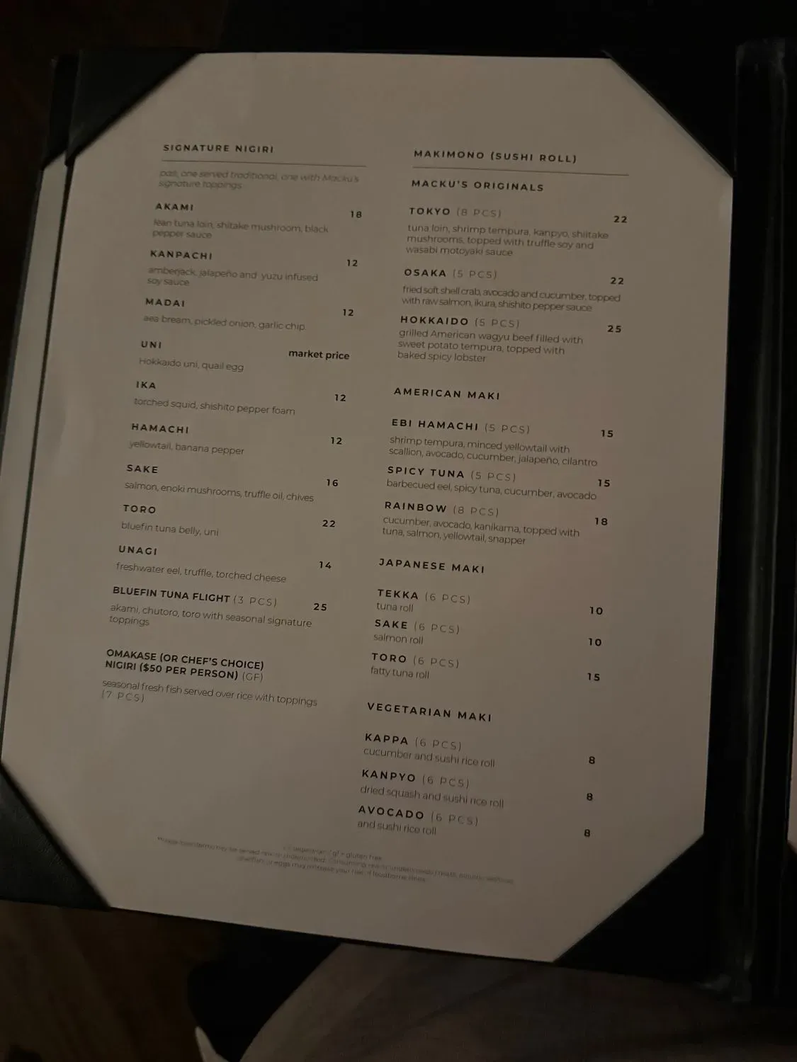 Menu 2