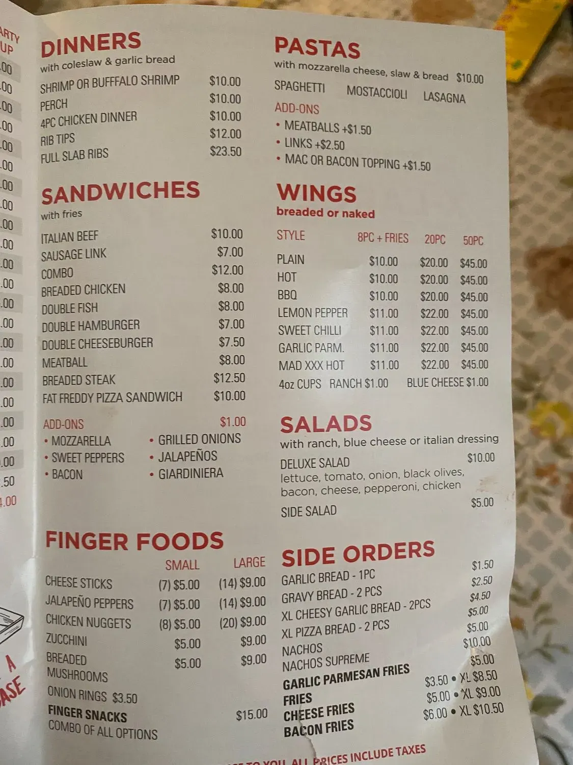 Menu 2