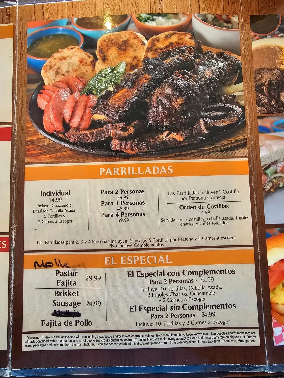 Taquitos Ravi Restaurant Menu - Updated November 2025