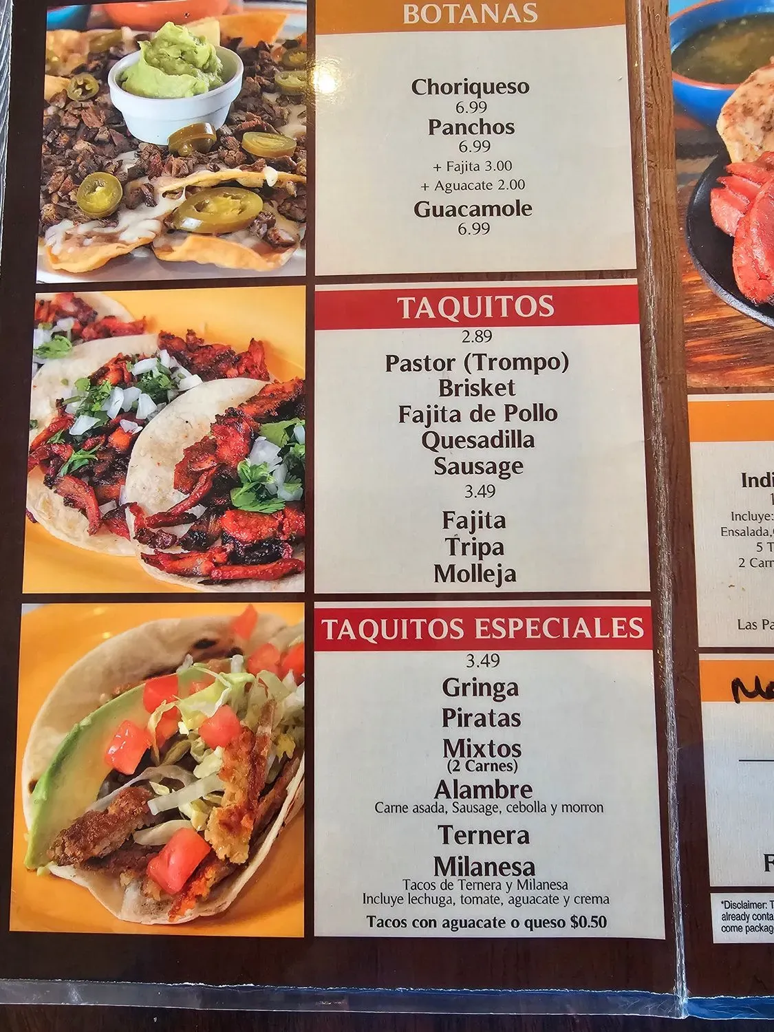 Taquitos Ravi Restaurant Menu - Updated November 2025