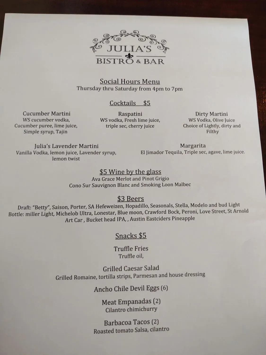 Menu 4