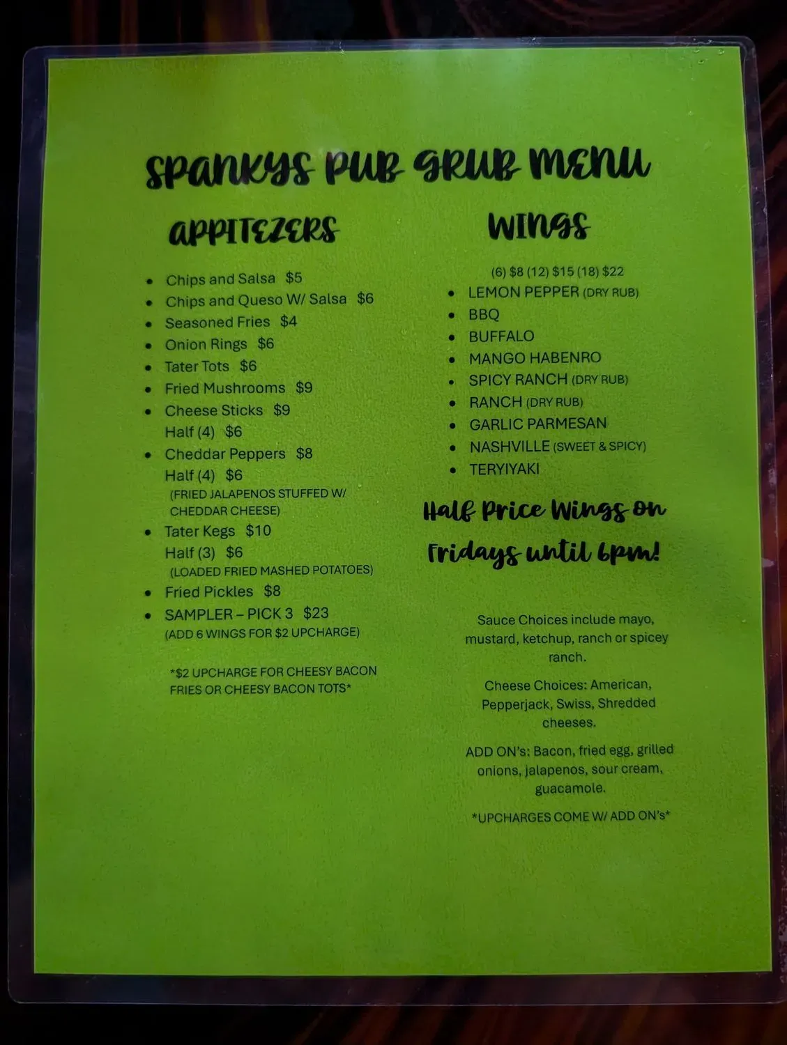 Menu 2