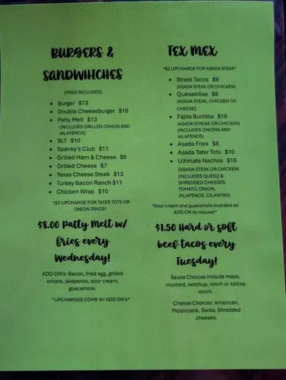 Menu 1