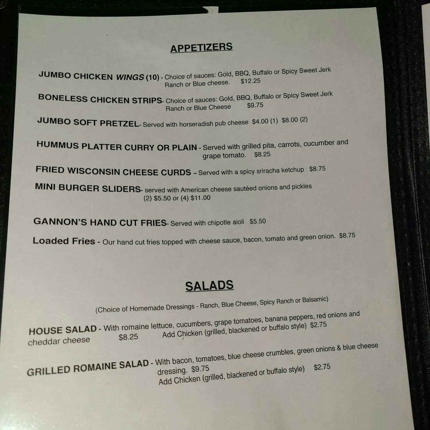 Menu 1