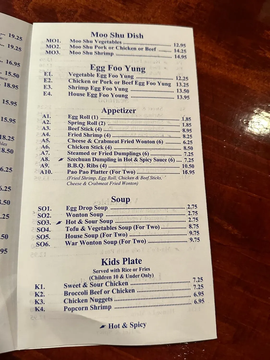 Menu 1