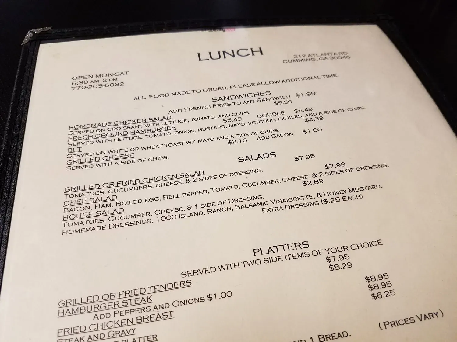 Menu 3