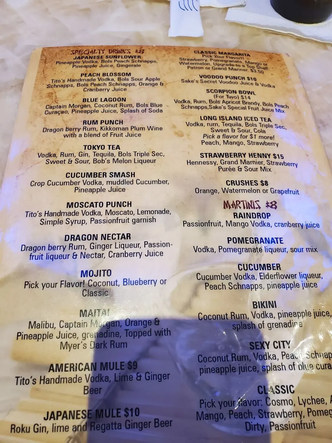 Menu 5