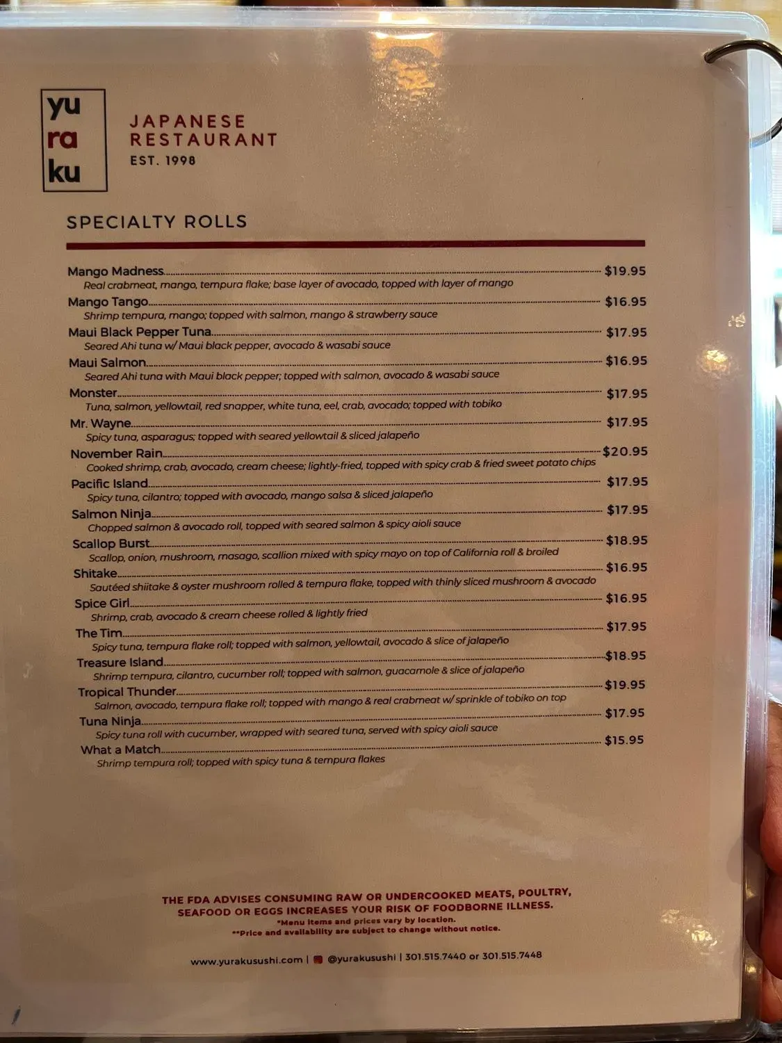 Menu 5