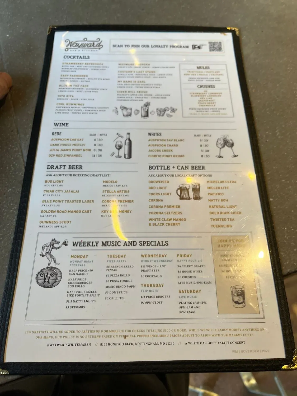 Menu 5