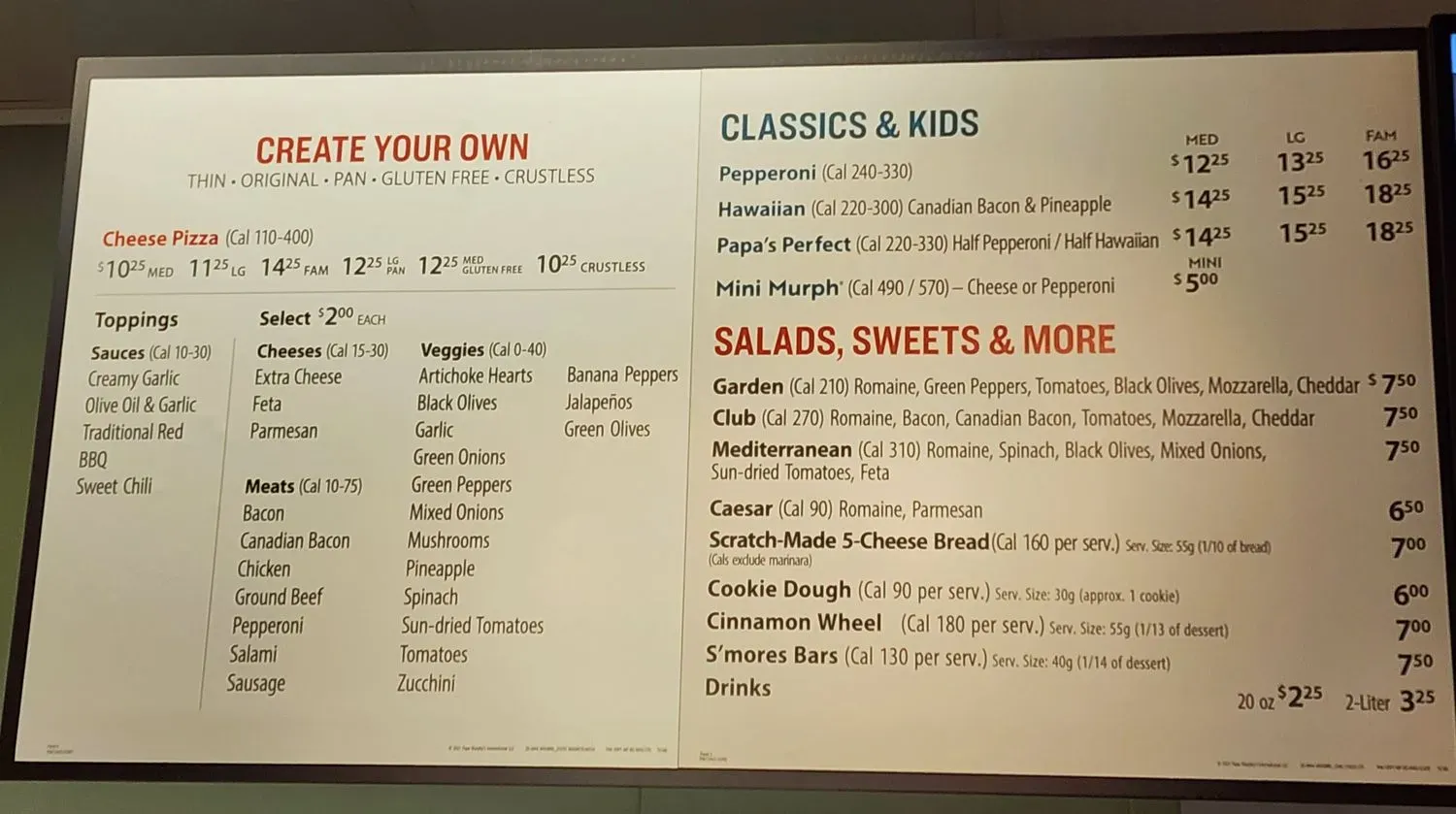 Menu 1