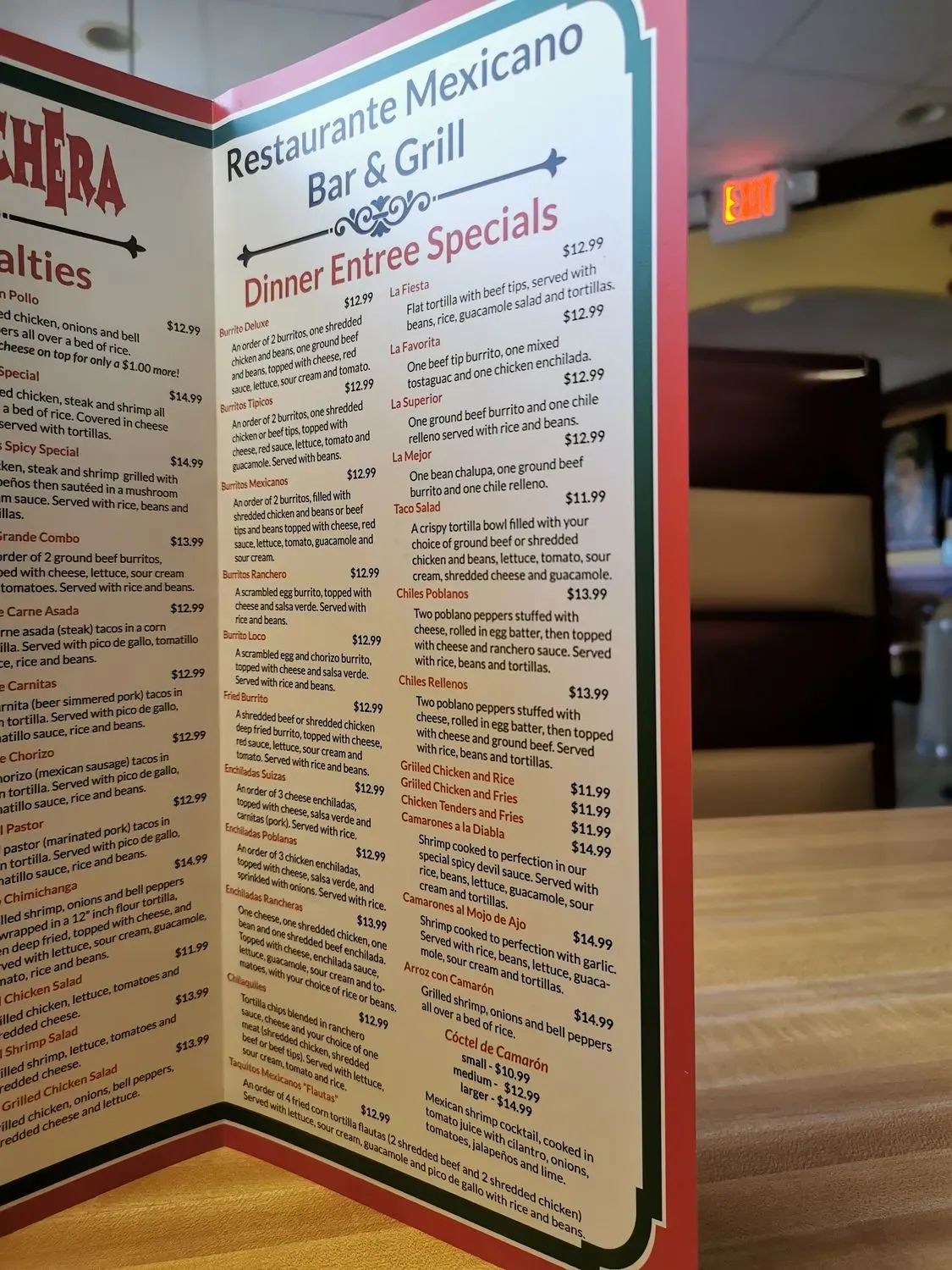 Fiesta Ranchera Mexican Restaurant Menu - Updated November 2025