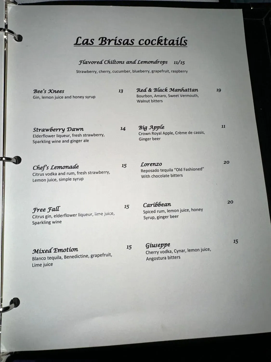 Menu 6