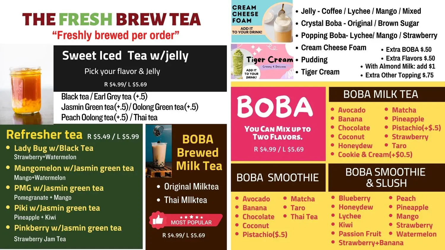 The Bloom Coffee Roasters-Rancier and Korean Street Eats Menu - Updated ...