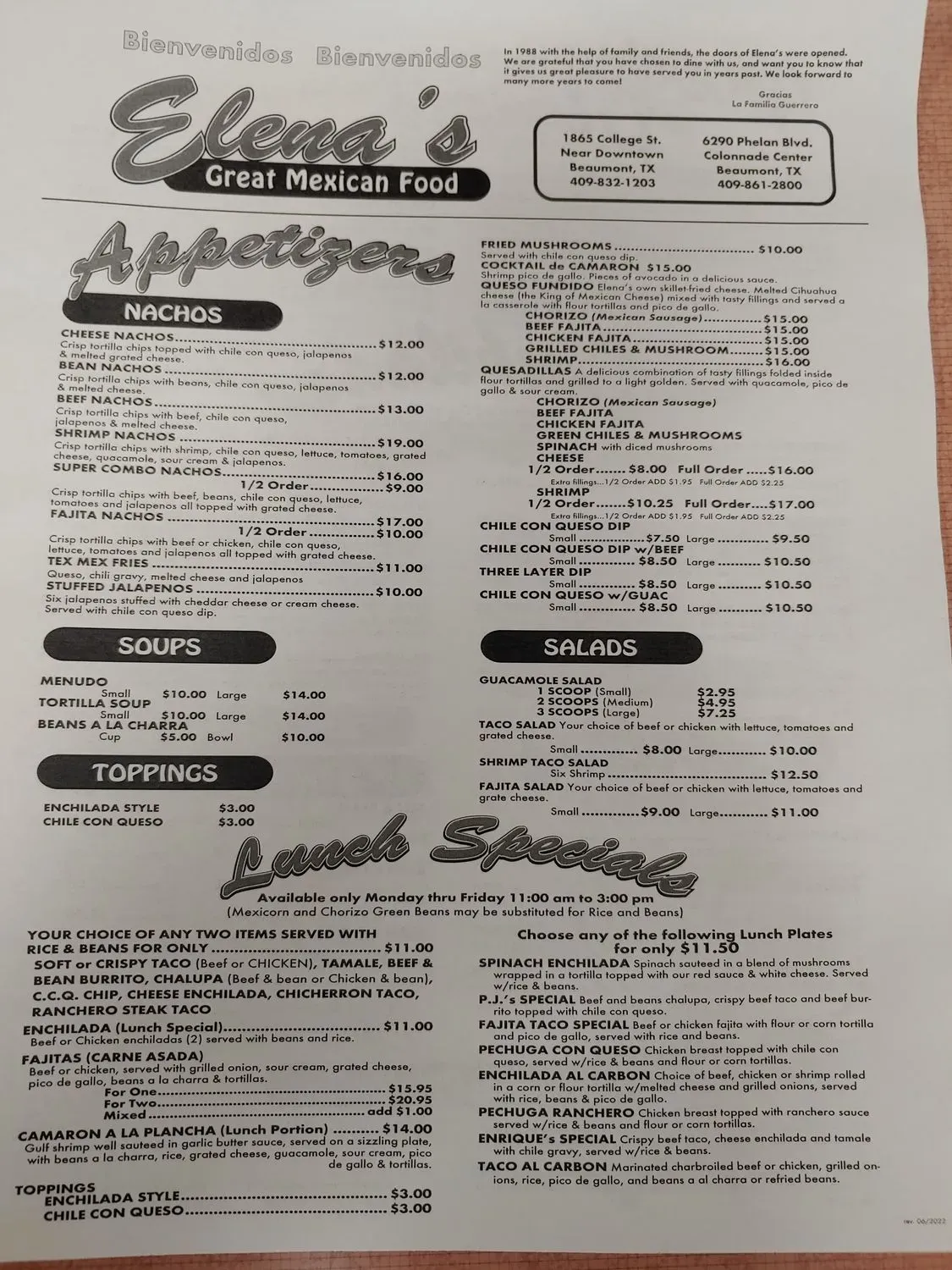 Menu 2