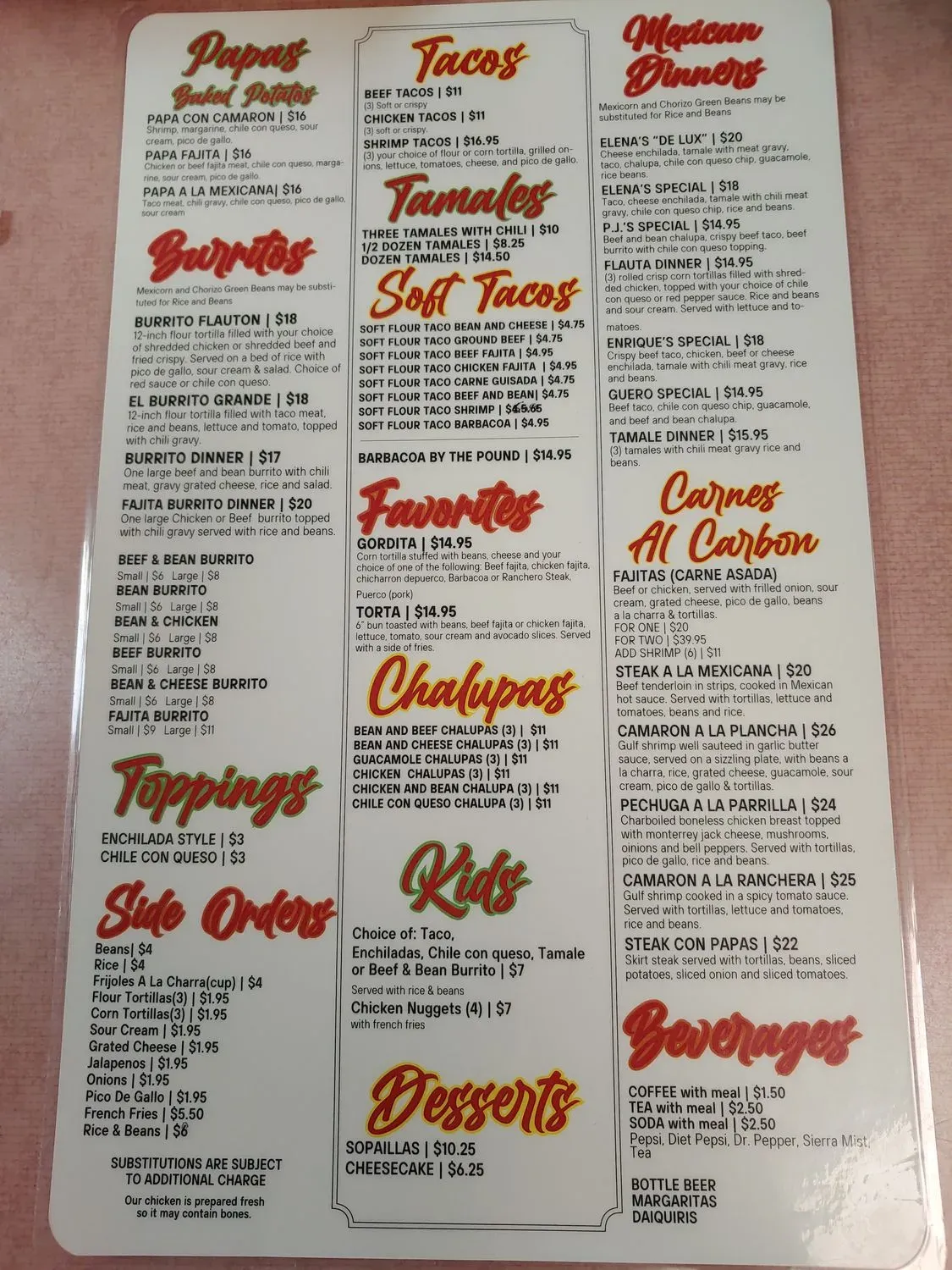 Menu 3