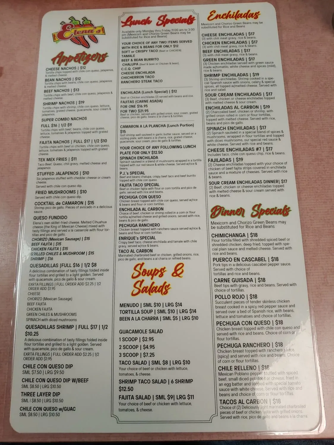 Menu 1