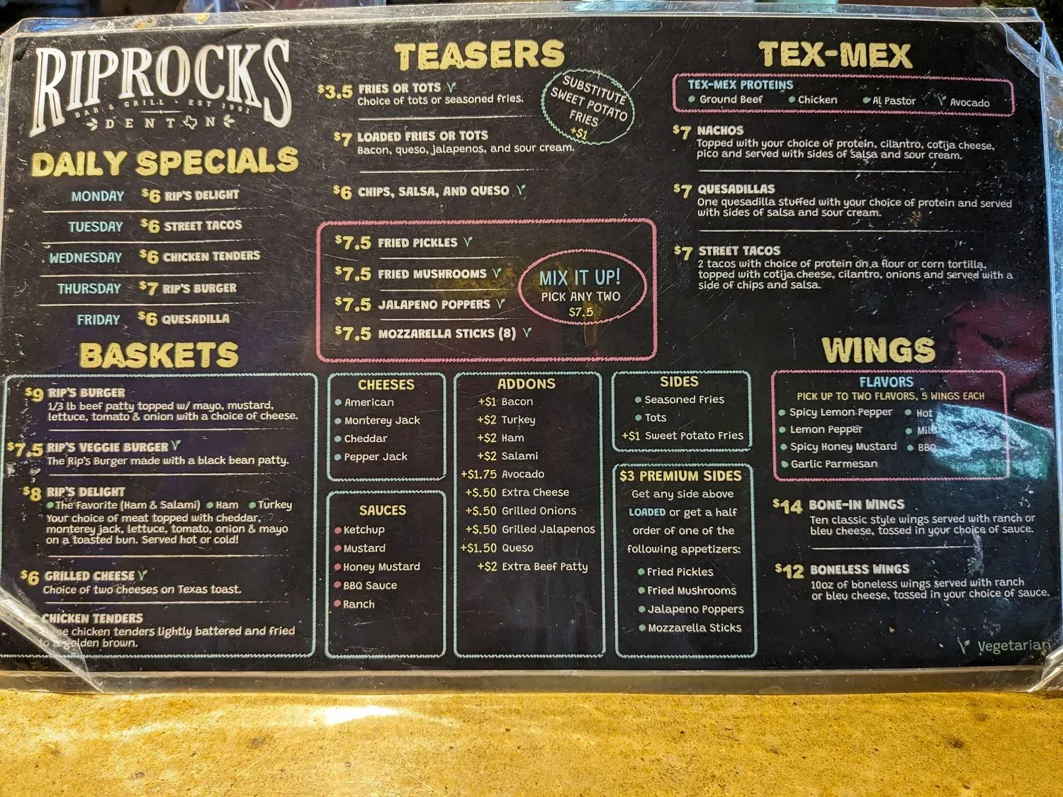 Menu 1