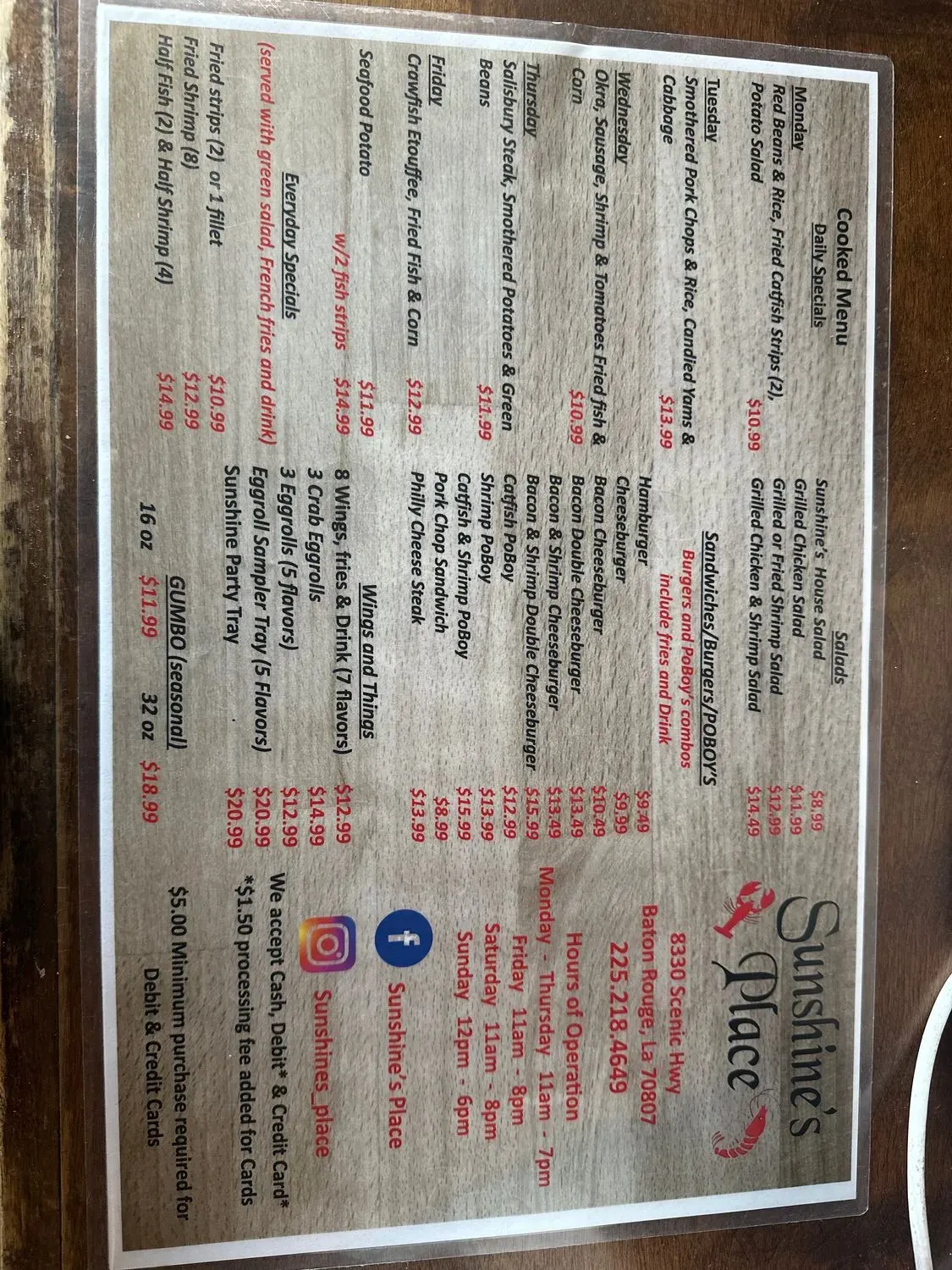 Menu 1