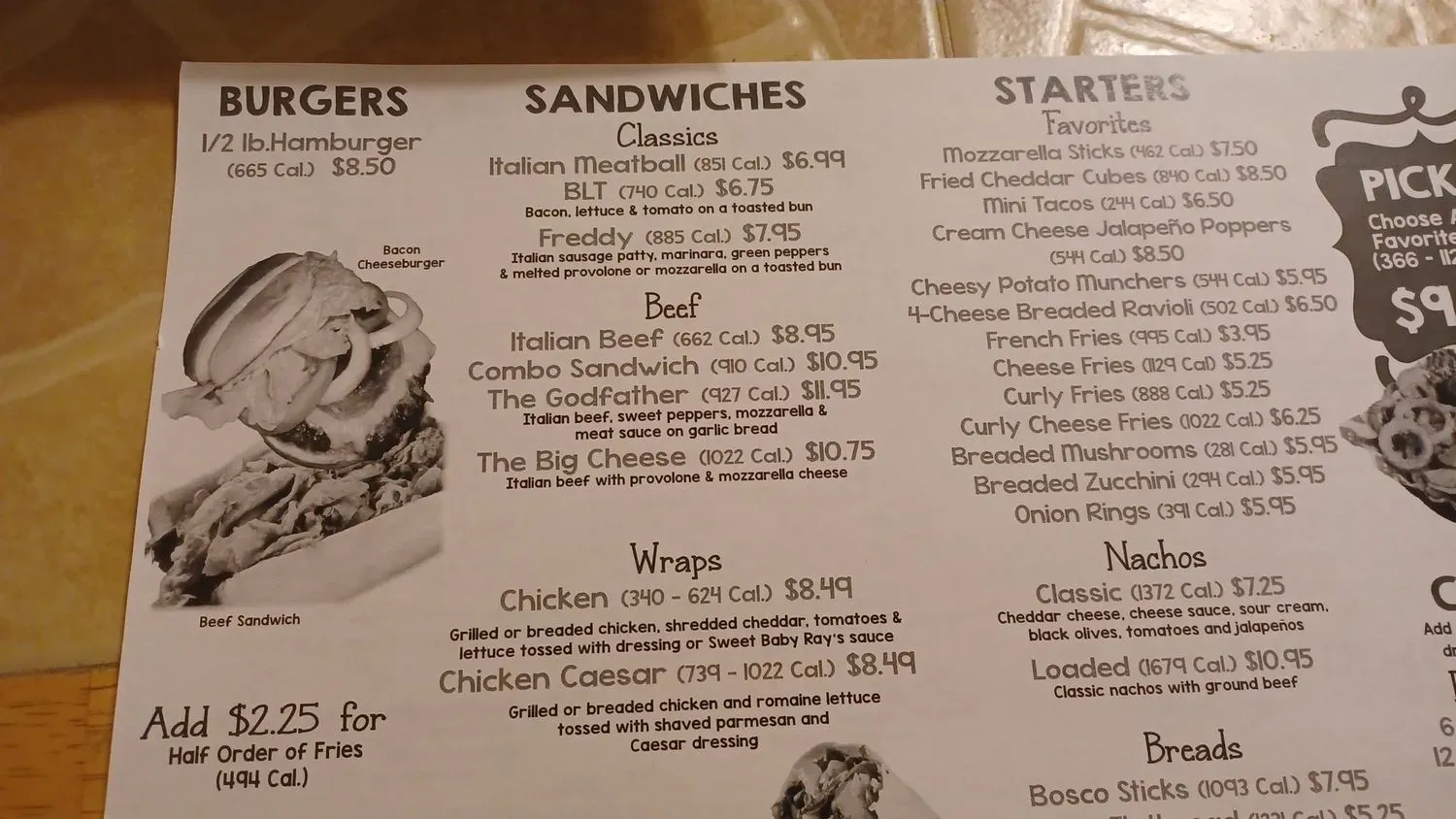 Menu 3