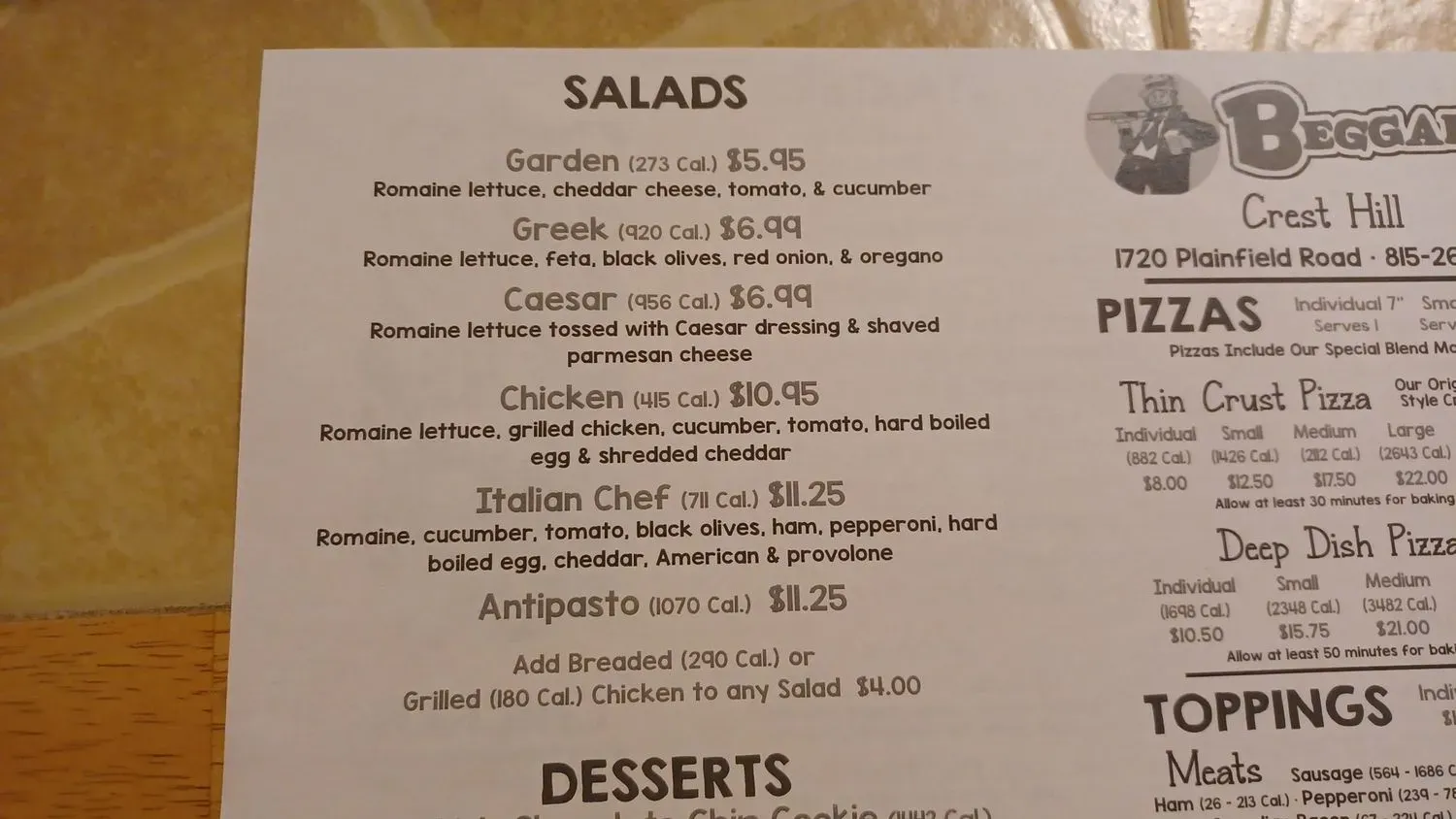 Menu 5