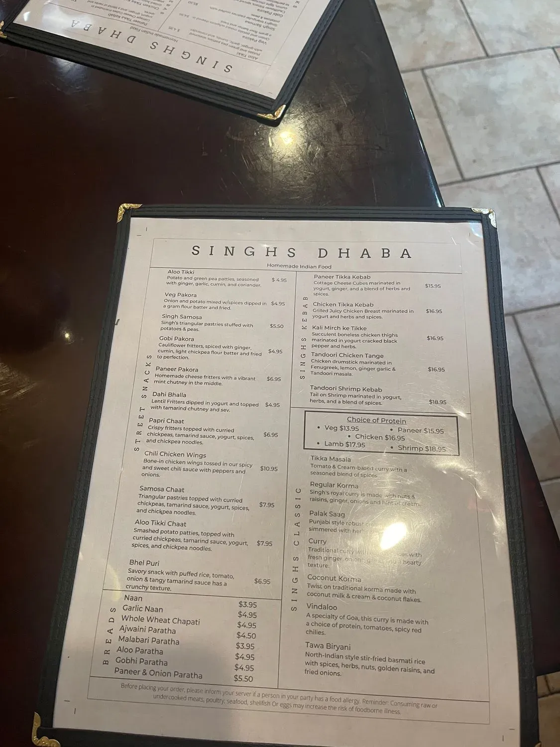 Menu 6