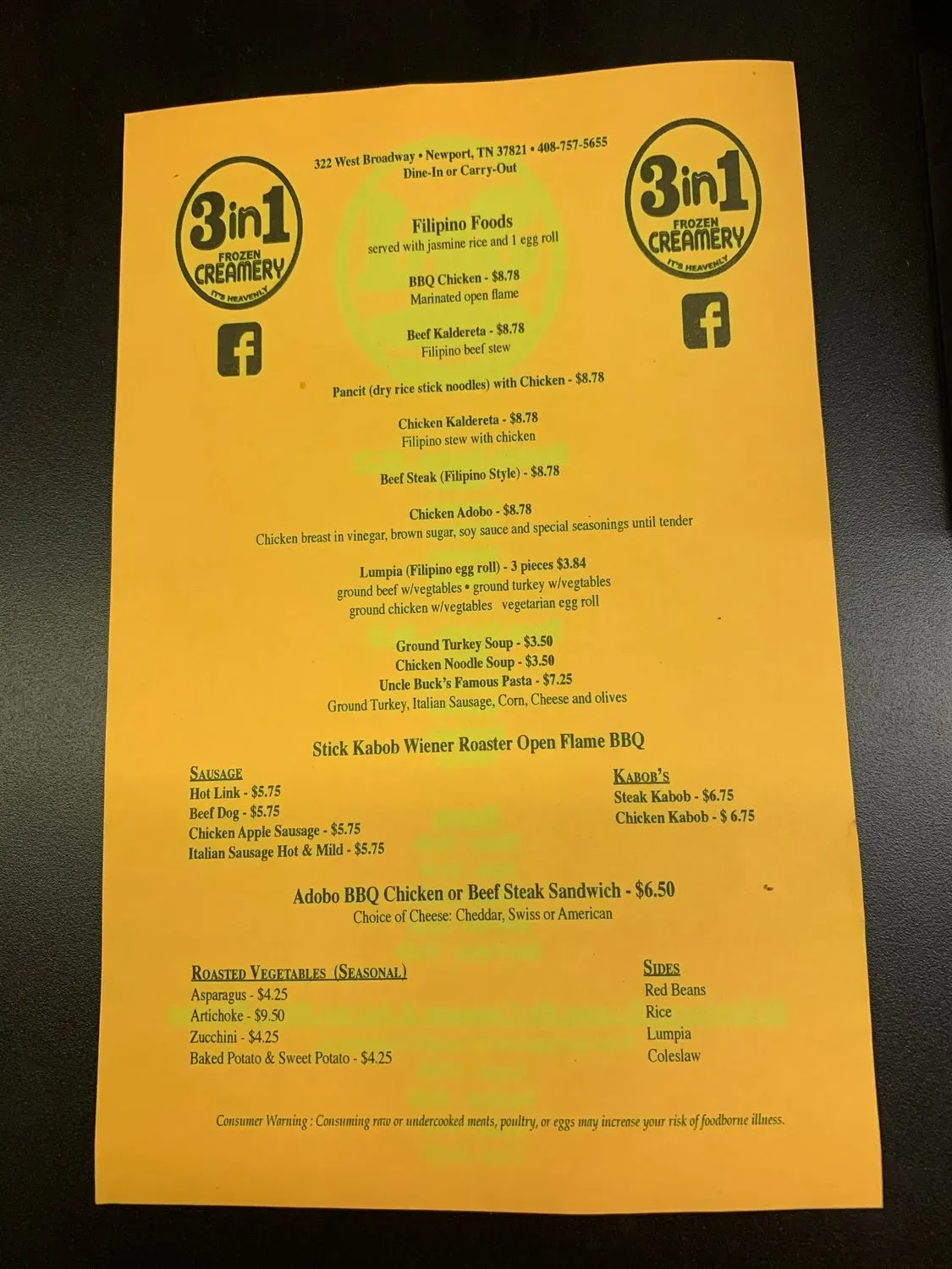 Menu 1