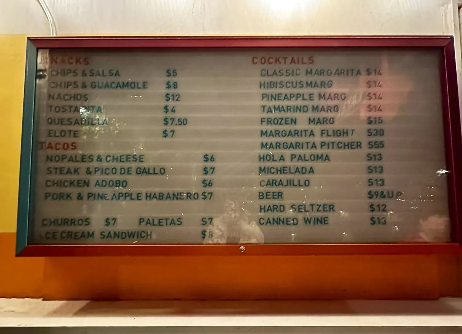 Menu 5