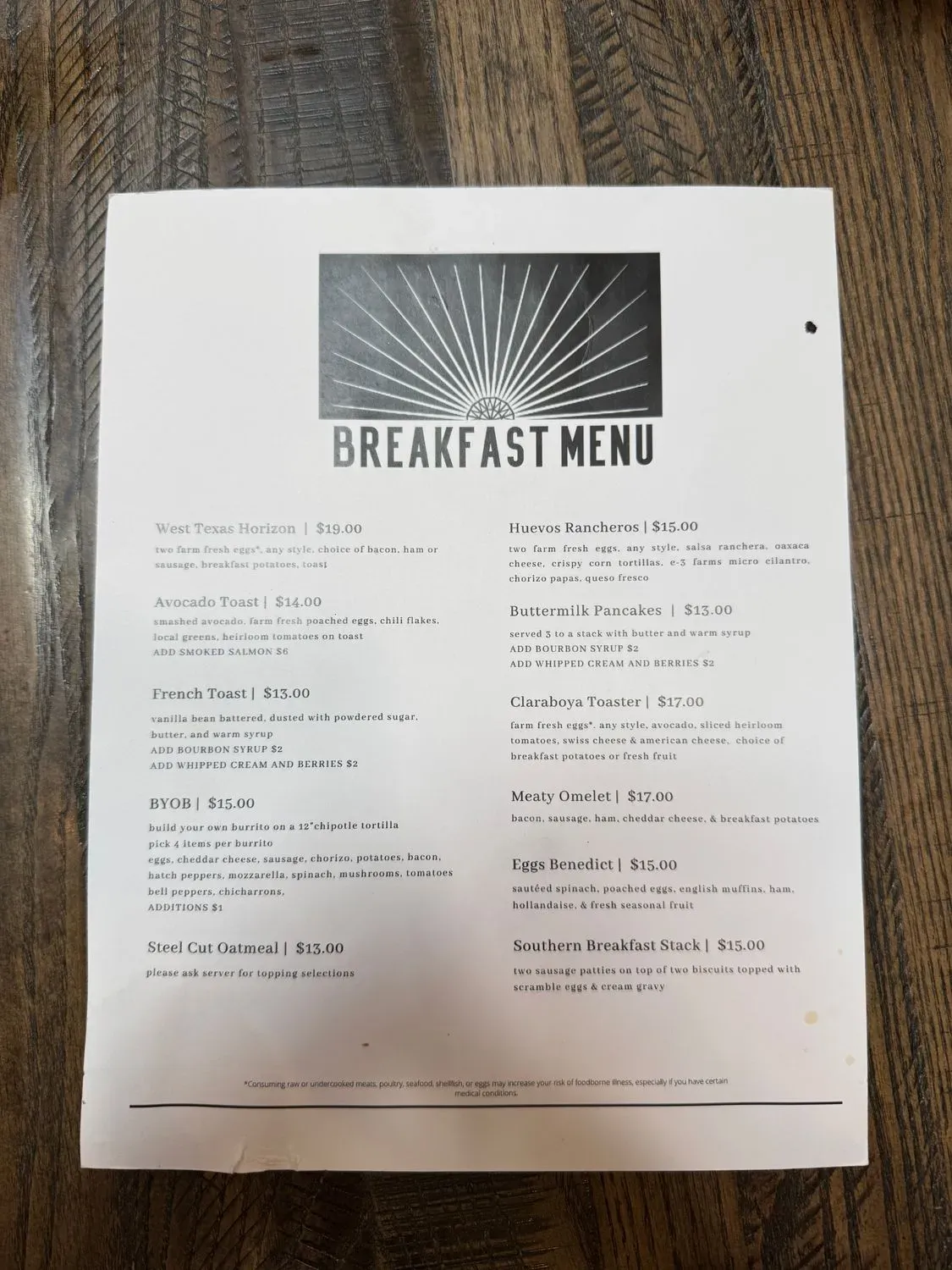 Menu 1