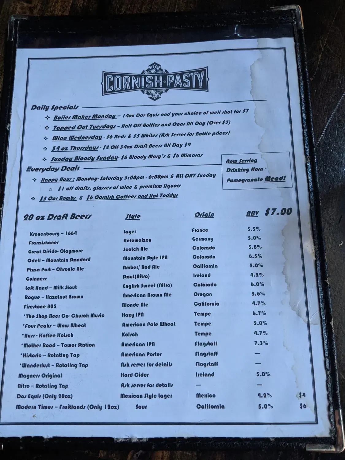 Menu 4