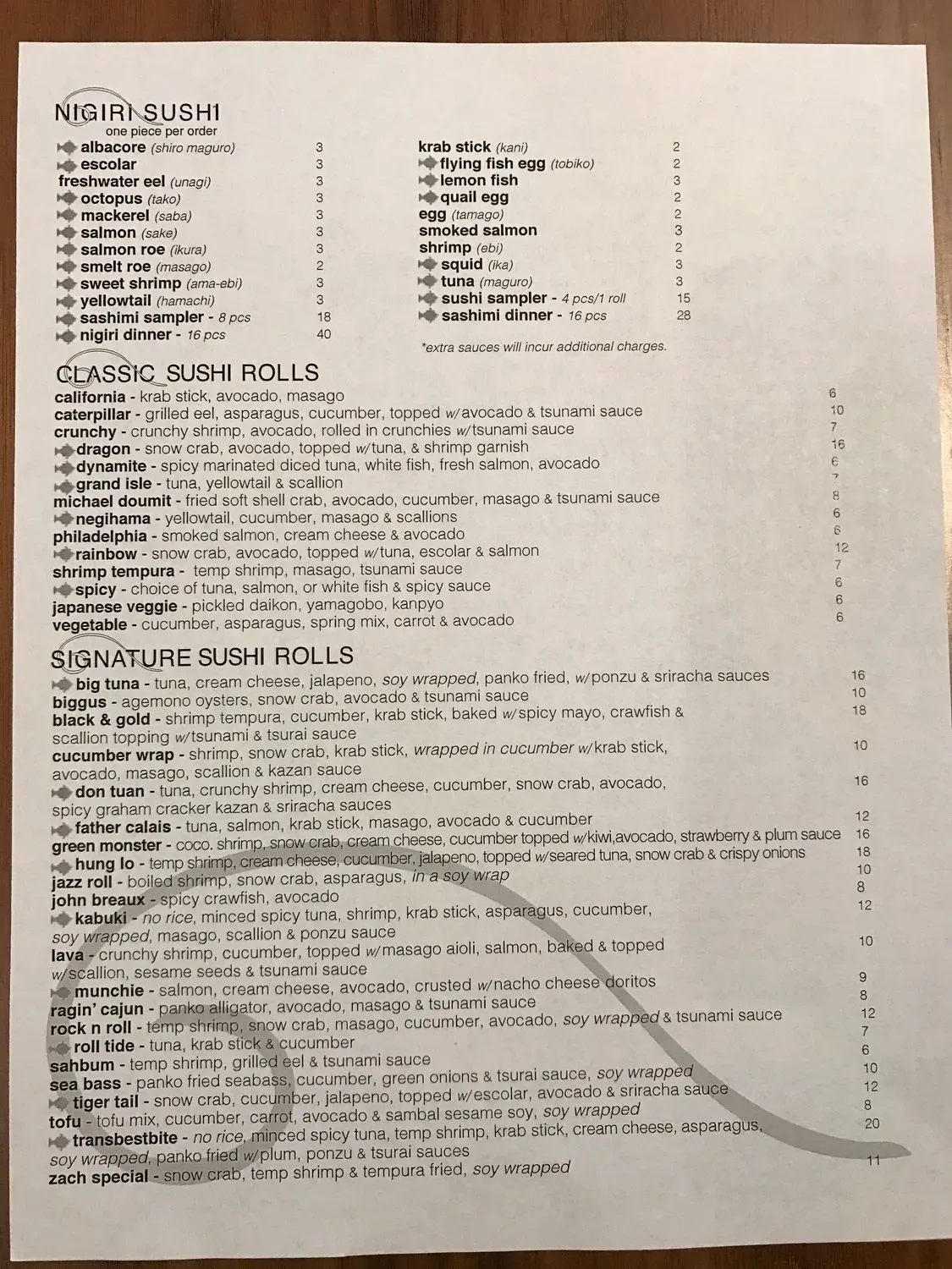 Menu 5