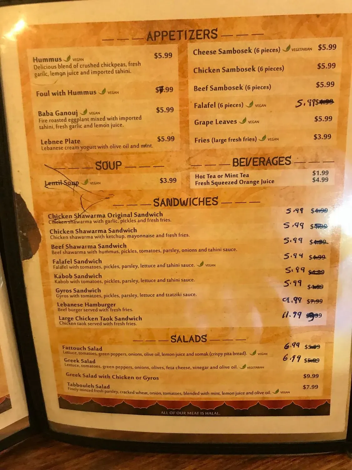 Menu 5