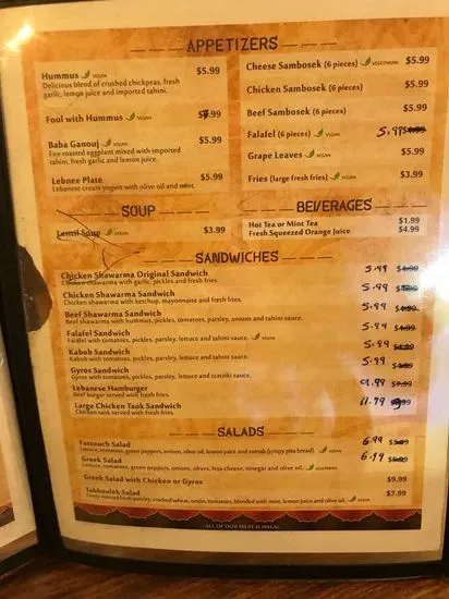 Menu 5