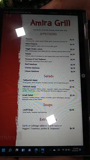 Menu 2