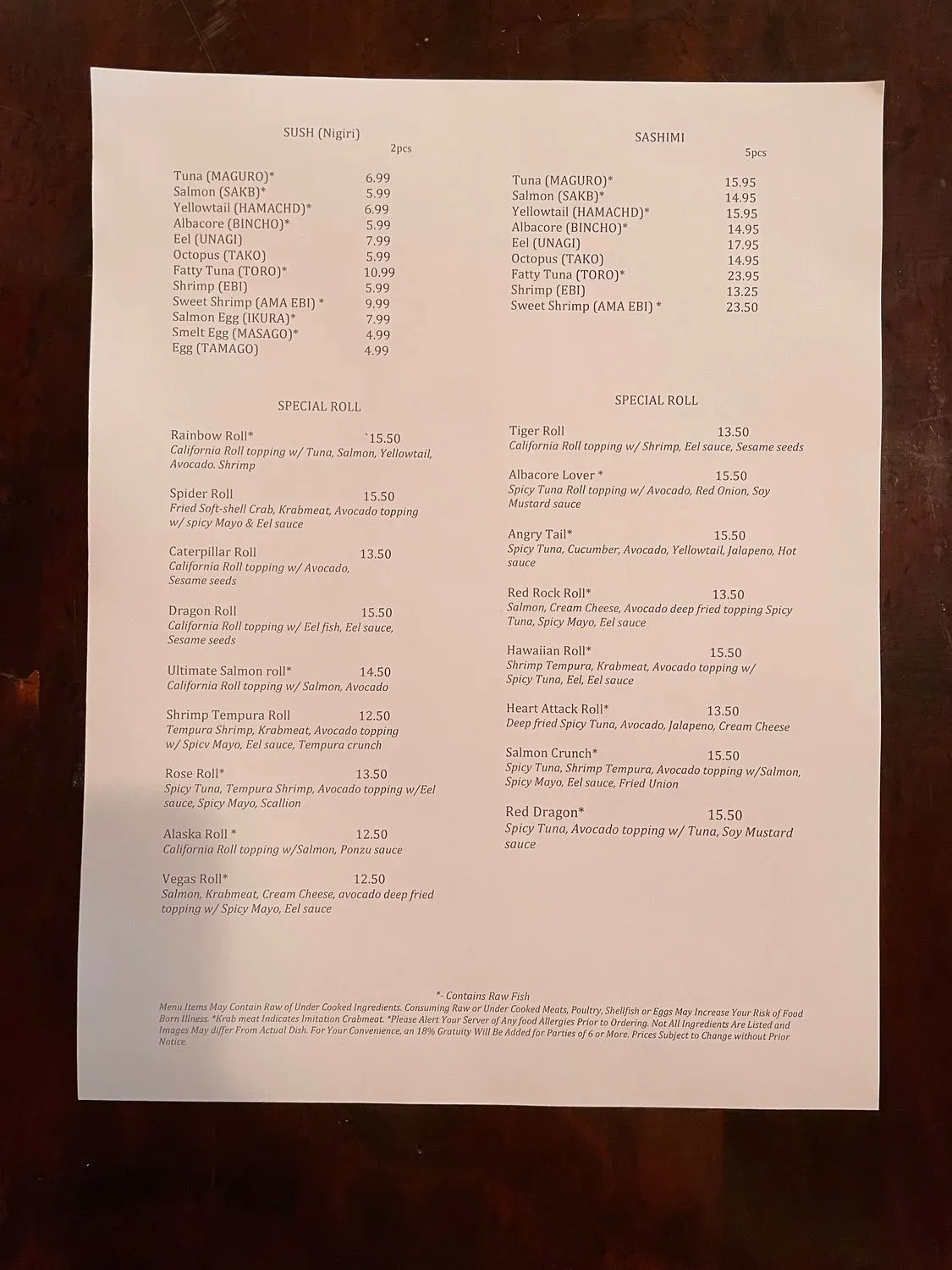 Menu 3