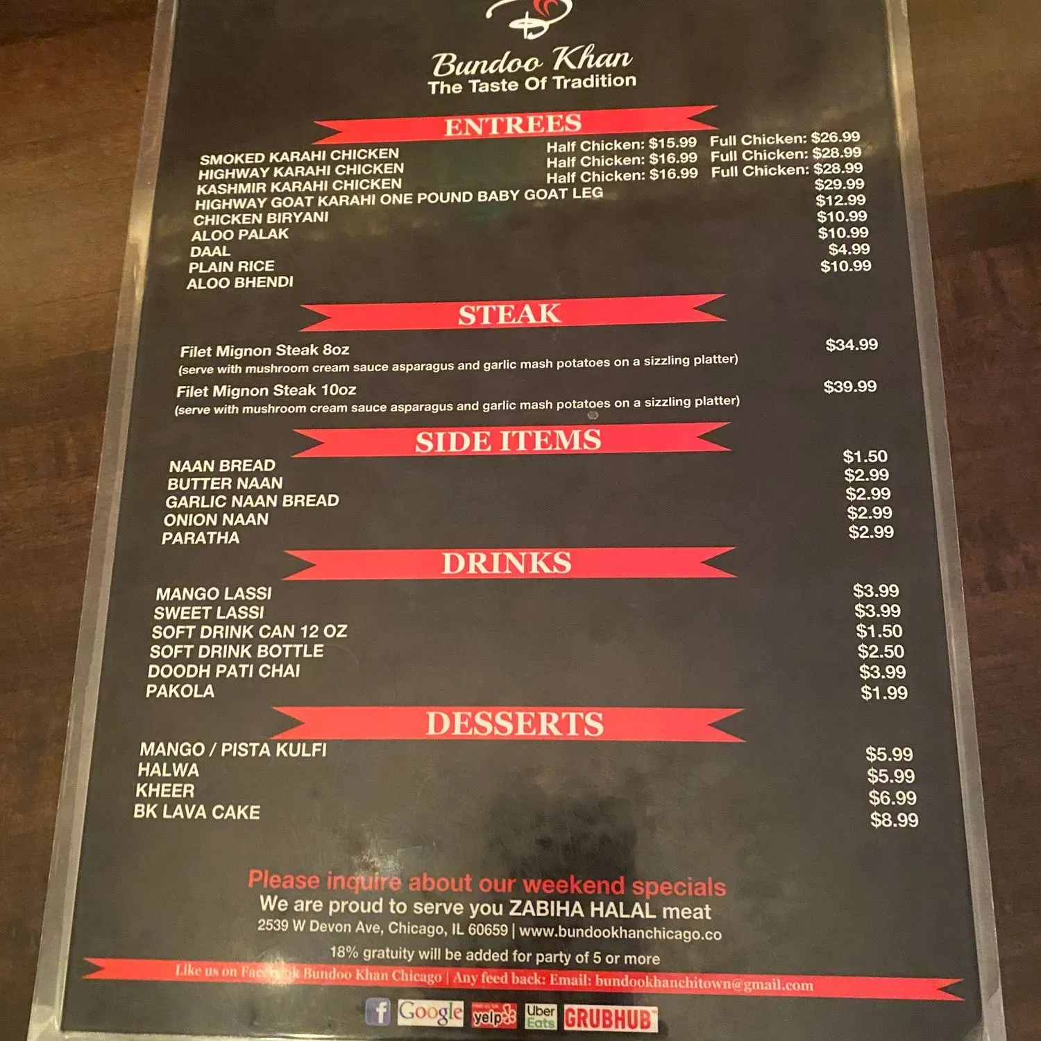 Menu 1