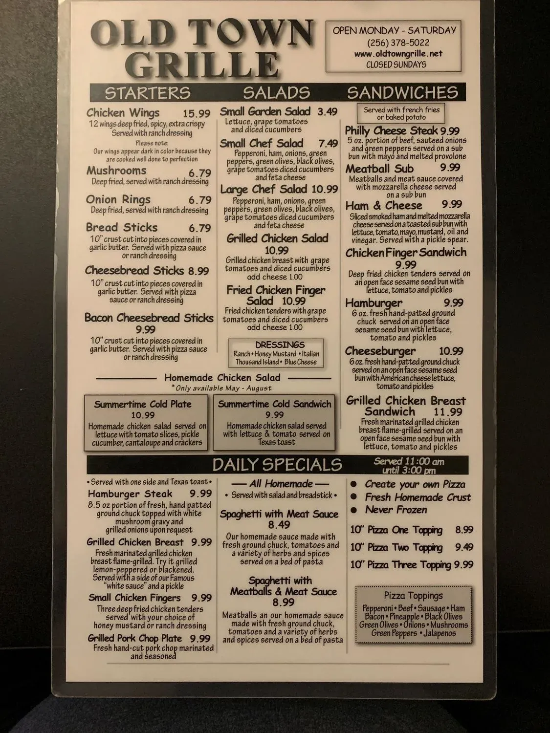 Menu 3