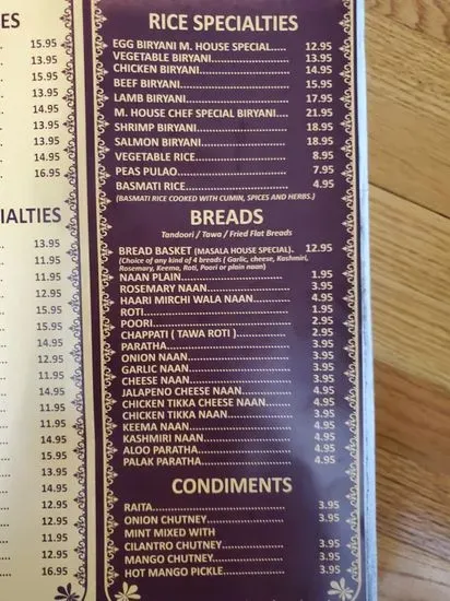 Menu 5