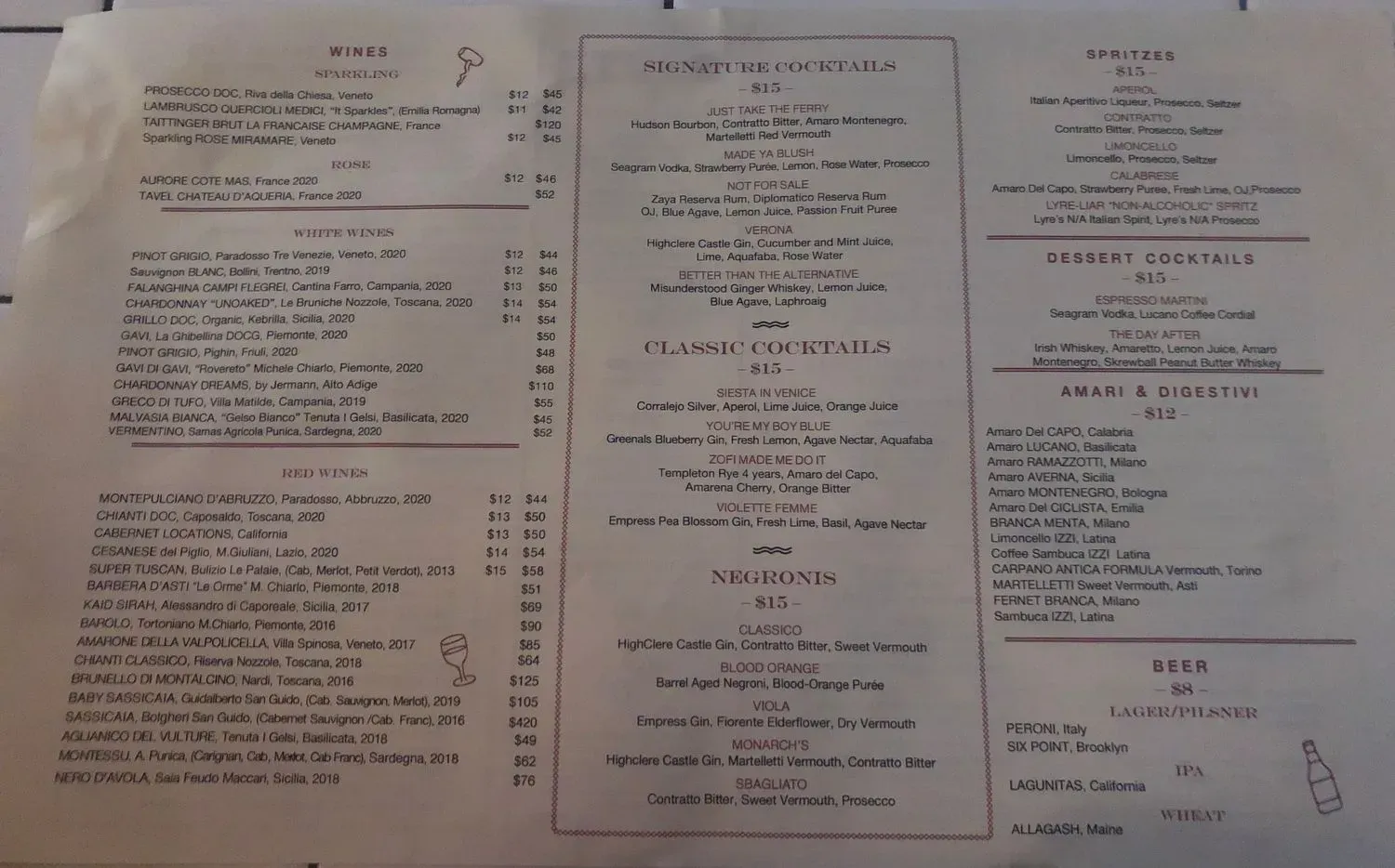 Menu 5