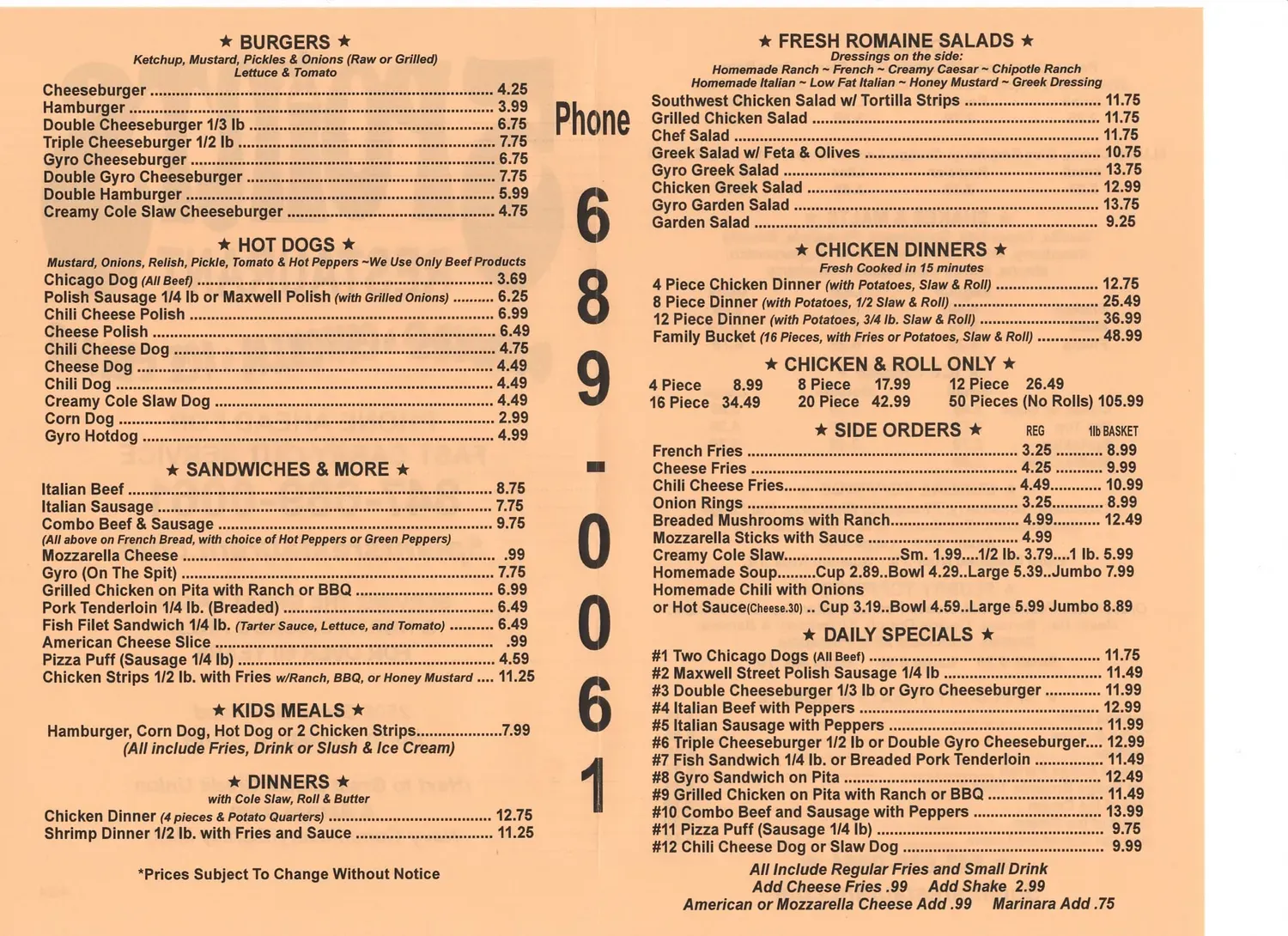 Menu 1