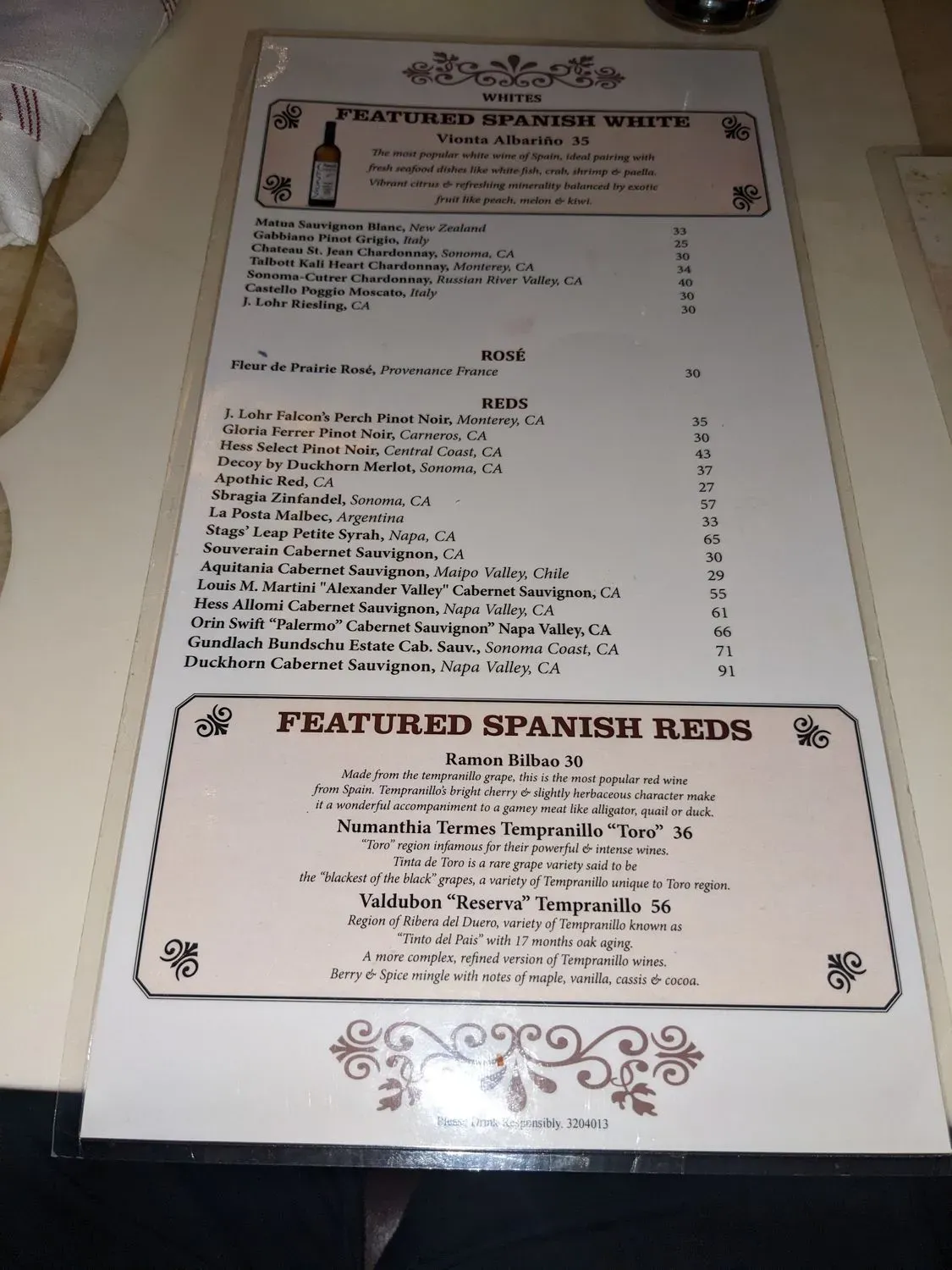 Menu 4