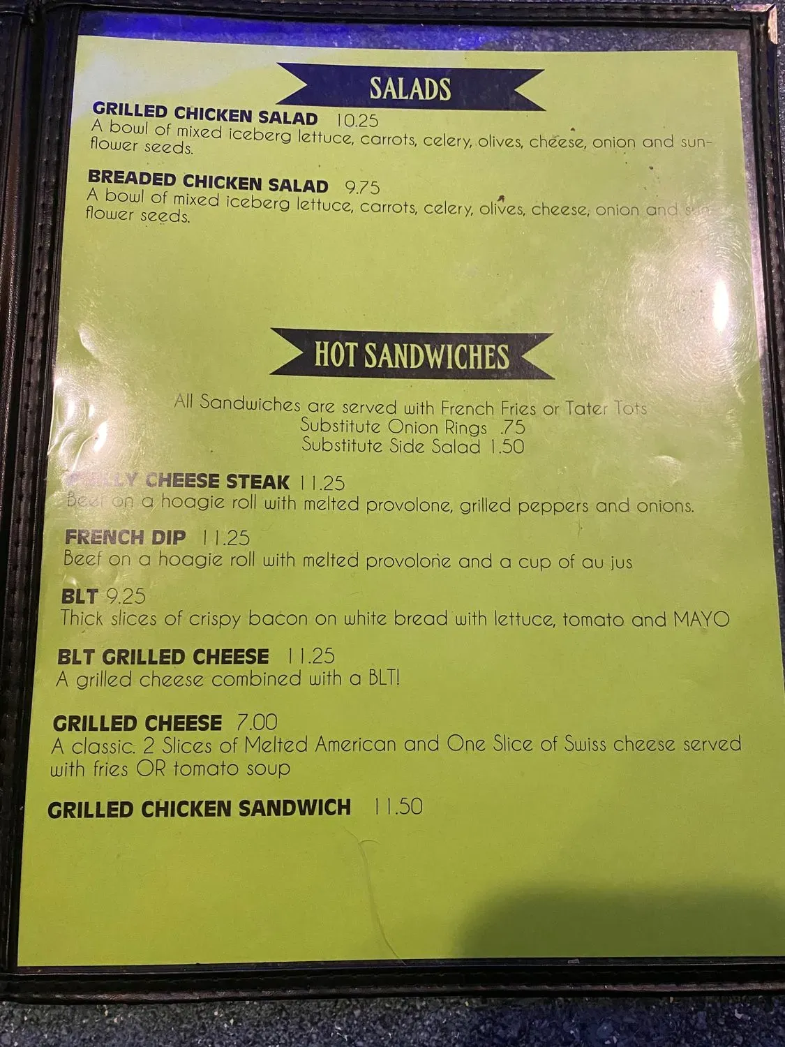 Menu 1