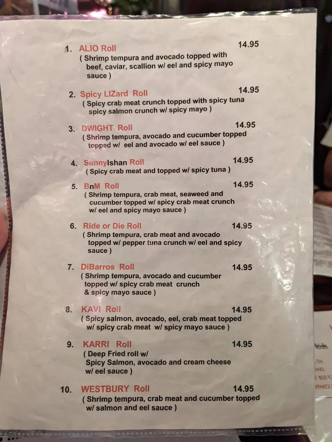 Menu 3